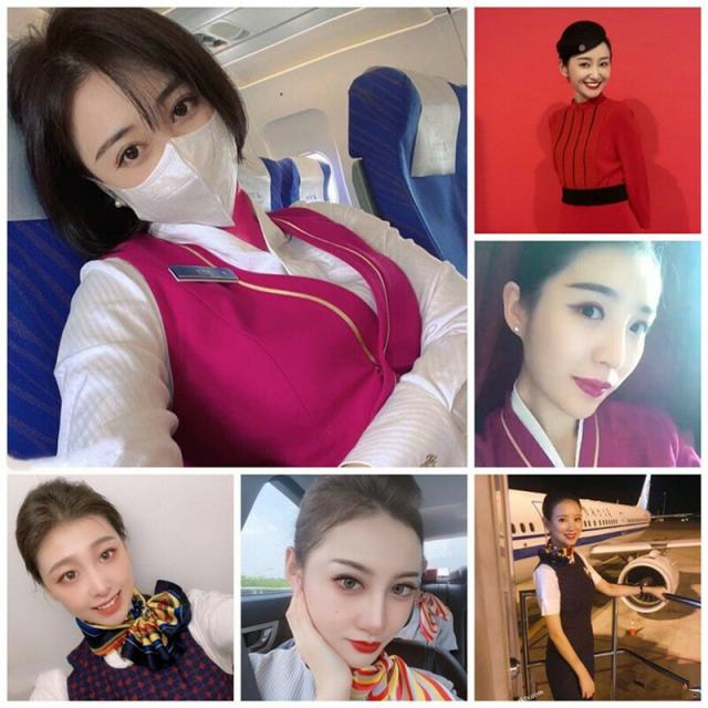 真实空姐 各大航空美丽空姐❤️不欲人知的真实反差