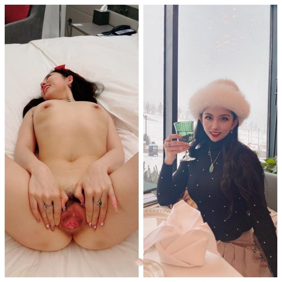 上海极品御姐性爱图影，完美露脸，姐姐正是最饥渴的时候，生活照床照对比！